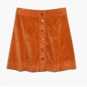 Madewell Velvet Skirt